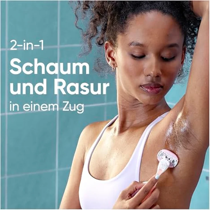 Gillette Venus ComfortGlide Spa Breeze, Damenrasierer mit Gelkissen und 2 Ersatzklingen, rutschfestes ergonomisches Handstück, GUT GETESTET bei Stiftung Warentest – Bild 3