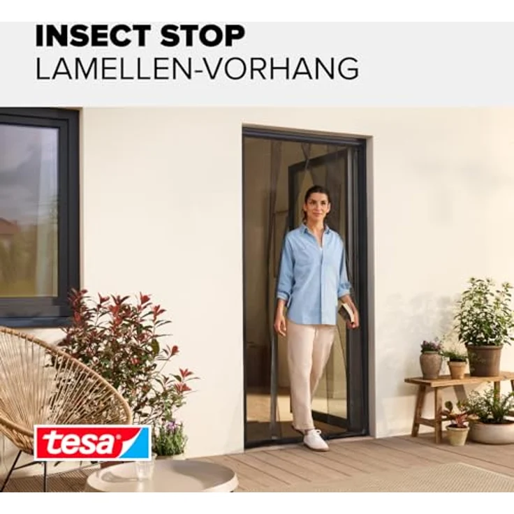 Tesa Fliegengitter Lamellentür tesa Insect Stop Standard 0,95x2,20m we – Bild 4