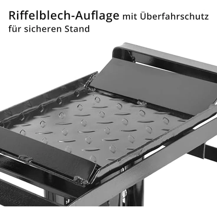 Stahlwerk GTH-14 ST, hydraulische Auffahrrampe mit integrierten Wagenheber, Tragkraft 5 t, Hubhöhe 23,5 - 34 cm – Bild 3