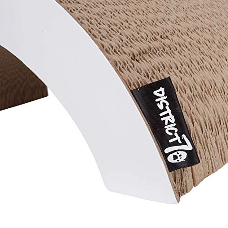District 70-4725 - Arch Kratzmöbel - Kratzbett aus Wellpappe - Größe S (60 x 28 x 20 cm), weiß – Bild 5