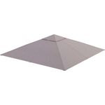 Outsunny Pavillon-Ersatzdach Beige 180 g/m², 295 x 295 cm (Ersatzdach, Pavillondach) 298x295 für Metall-Gartenpavillon