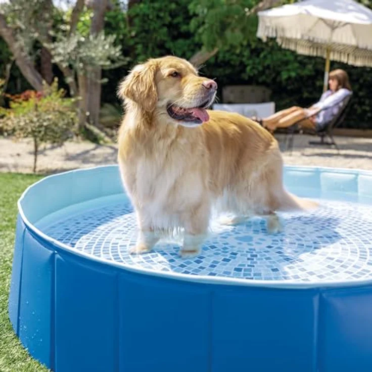 Intex 48400NP Faltbarer Pool mit Tiermotiven, 492 Liter Fassungsvermögen, Steingutfliesen-Druck – Bild 5
