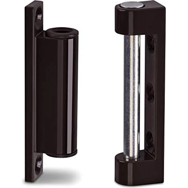 2 x Fensterbänder 75 mm Metall braun RAL 8019 Reparaturbänder Renovierbänder zum Aufschrauben von SO-TECH