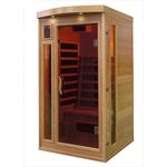DEKO VERTRIEB BAYERN Infrarotkabine XXL Luxus LED Infrarotsauna Infrarotkabine-Wärmekabine 90x90x190 Sauna, neustes Modell 2024 mit Bluetooth und Farblichttherapie, kanadisches Tannenholz (Hemlock), blau