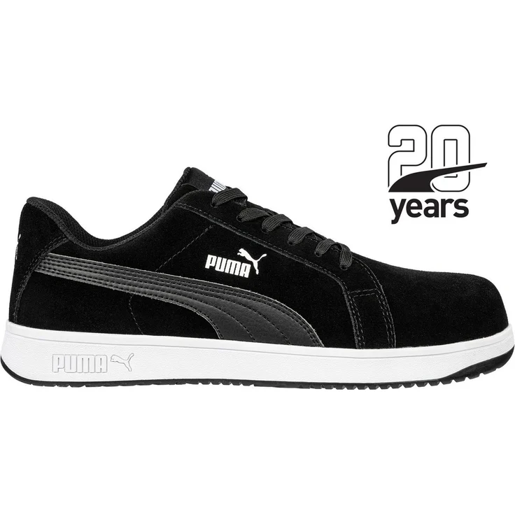 PUMA Safety ICONIC BLACK LOW Arbeitsschuh mit S1PL Sicherheitsfeatures – Bild 1