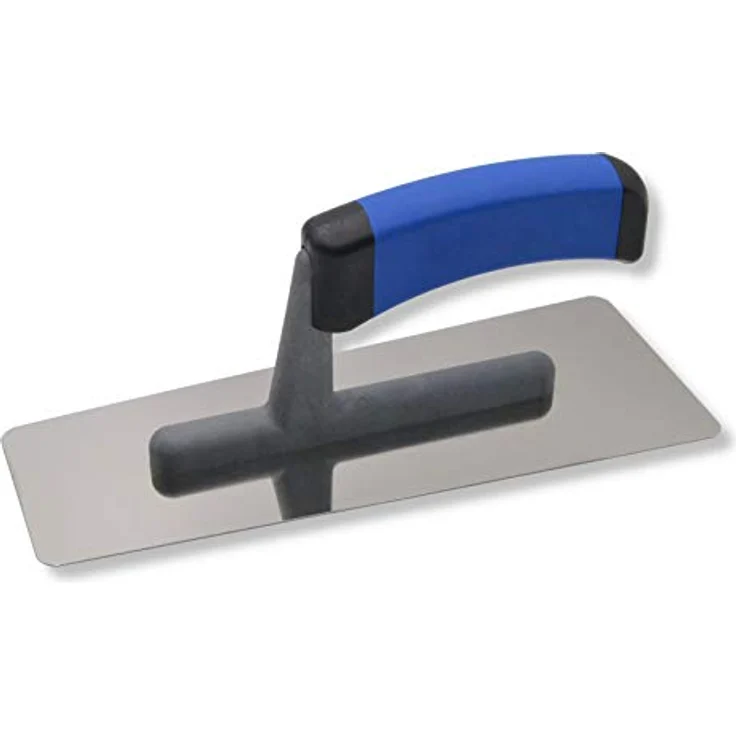 2er Set DEWEPRO® Venezianische Glanzputz Glättekelle - Stucco Kelle - Venezianer - 2 Formen: gerade und trapezförmig - Edelstahlblatt mit abgerundten, geschliffenen und polierten Kanten – Bild 3