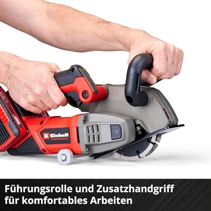 Einhell Mauernutfräse TP-MA 36/30 Li BL - Solo, 2 Diamant-Trennscheiben, Tragetasche, ohne Akku und Ladegerät – Bild 10