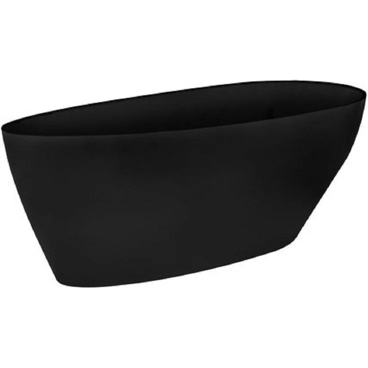 JVmoebel Schwarze Freistehende Design-Badewanne, Hochwertiges Material, Made in Europa