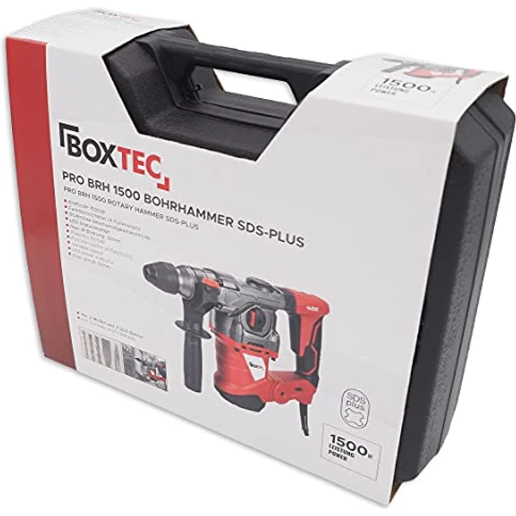 BOXTEC Bohrhammer SDS-PLUS 1500W, 230 V, kraftvoller Motor, 6 Joule Schlagkraft – Bild 6