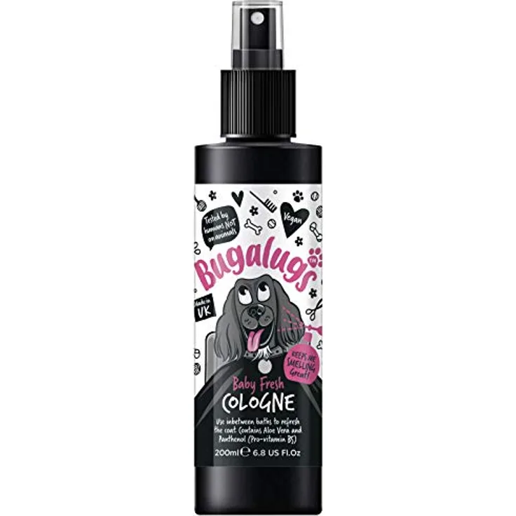 Bugalugs Bugalugs Hundedeo Hundeparfüm Baby Fresh, 200ml, vegan, mit Aloe Vera und Panthenol, langanhaltender Duft, Lake District Wasser