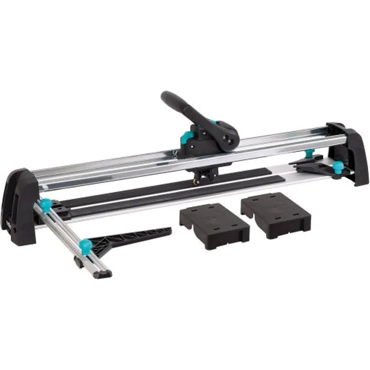 wolfcraft TC 670 Expert Fliesenschneider 5555000 – Fliesenschneidemaschine mit Winkelanschlag – Für Wand- und Bodenfliesen – 670mm Schnittlänge
