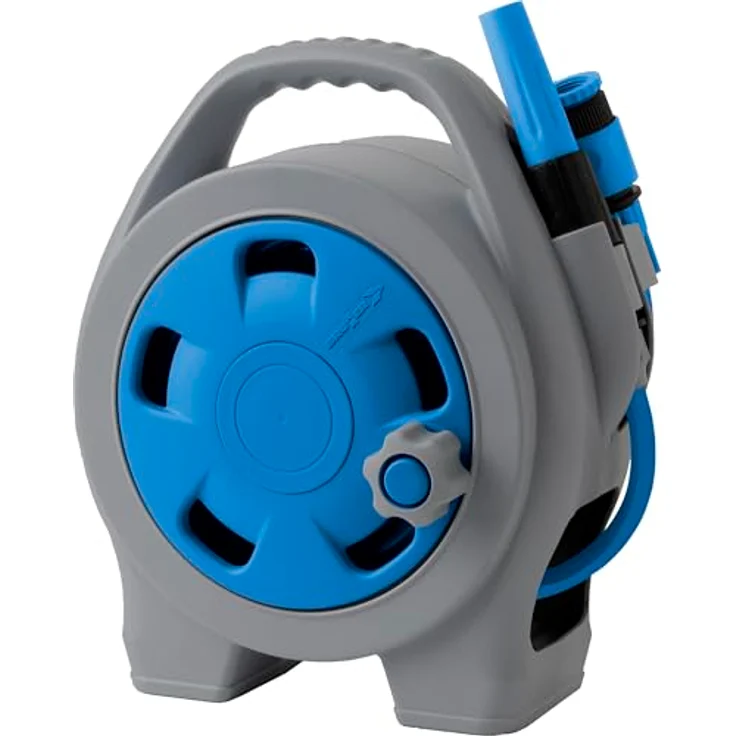 BRUNNER AQUAFIL PRO 11,5m - Tragbare Schlauchtrommel - lebensmittelechter Schlauch 7203133N blau, grau – Bild 2