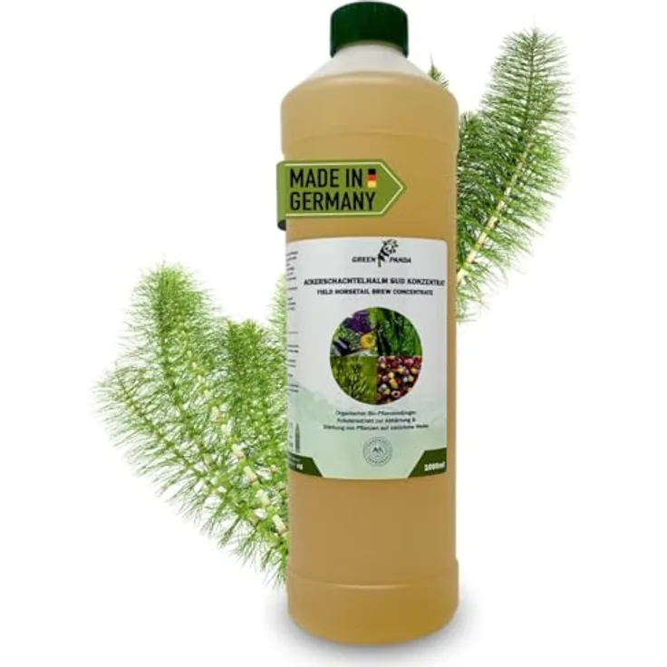 GreenPanda Schachtelhalm-Extrakt Konzentrat, 1 Liter Pflanzenstärkungsmittel für Rosen, universelles Naturdünger mit natürlichen Schutzoptionen gegen Krankheiten