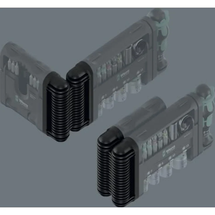 Wera Bohrer- und Bitset Tool-Check Modular Set 1, 21-teiliges Set mit Winkelschlüsseln, Adapter und flexiblem Scharnier – Bild 8