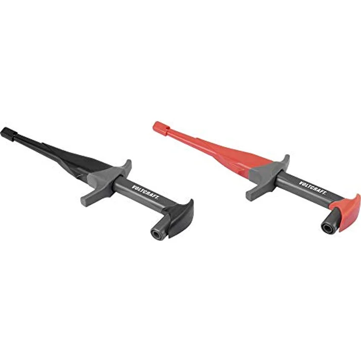 VOLTCRAFT MSK-115, Sicherheits-Abgreifklemmen-Set, 4 mm Buchse, CAT III 1000 V, schwarz und rot, Nennstrom 1 A – Bild 2