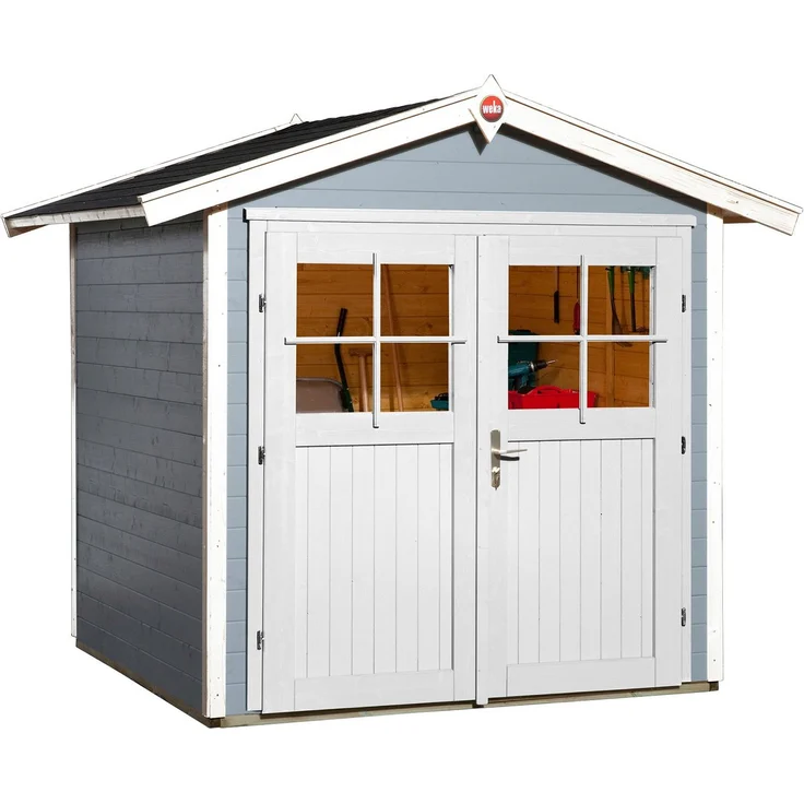 Weka Gartenhaus 224 Gr.1, BxT: 260x229 cm, naturbelassenes Fichtenholz