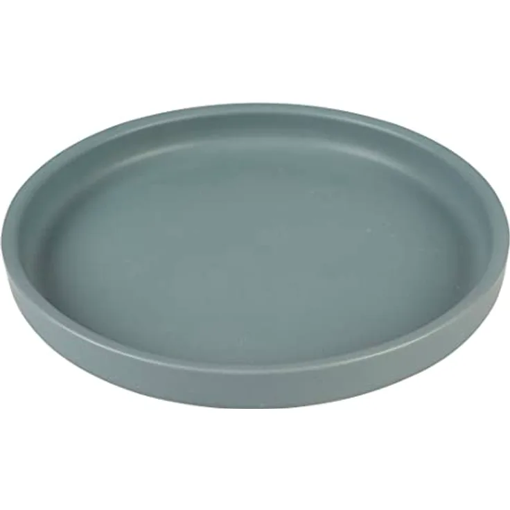 duvoplus, Stone Hush Teller 250 ml – 16,3 x 16,3 x 2,5 cm, Blau, glasierte Keramik, hochwertig und stabil, für Nassfutter, Trockenfutter und Wasser, spülmaschinenfest