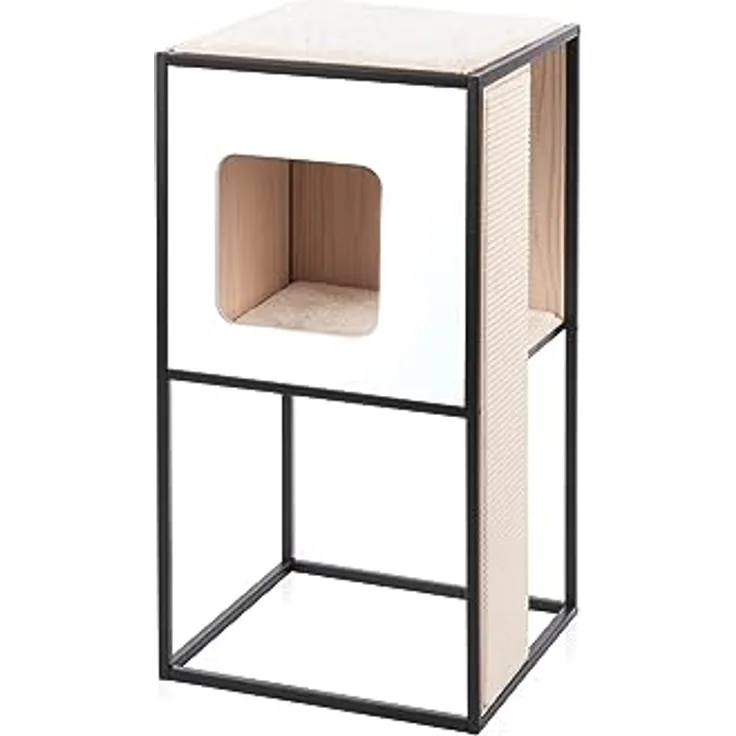 Catit Vesper Patio, Katzenmöbel, Klein mit geradlinigem Design und Memory-Foam-Kissen, Holzoptik - Preisvergleich