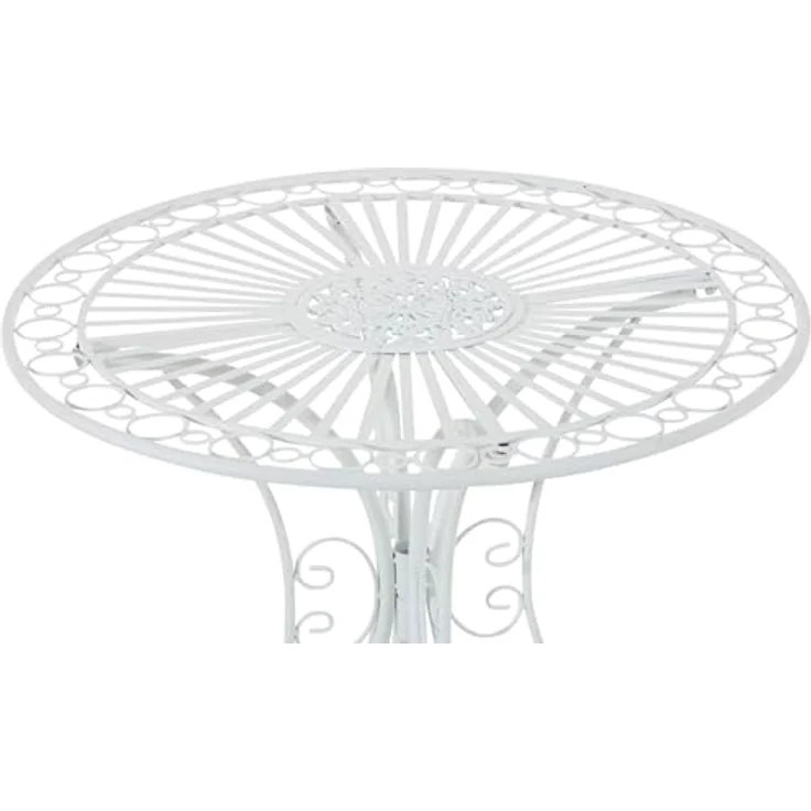 CLP Spalier, Rankhilfe aus stabilem Eisen, nostalgisches Design, graziöse Verzierungen, Patina-Look – Bild 5