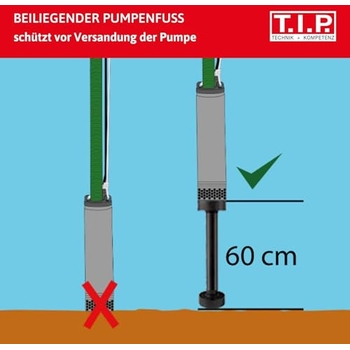 Tiefenpumpe Brunnen 3,5" - 88 Mm Tiefbrunnenpumpe Edelstahl 8 Bar 2400L/min Für 100mm Tiefbrunnenpumpe 4 Zoll Sandverträglich