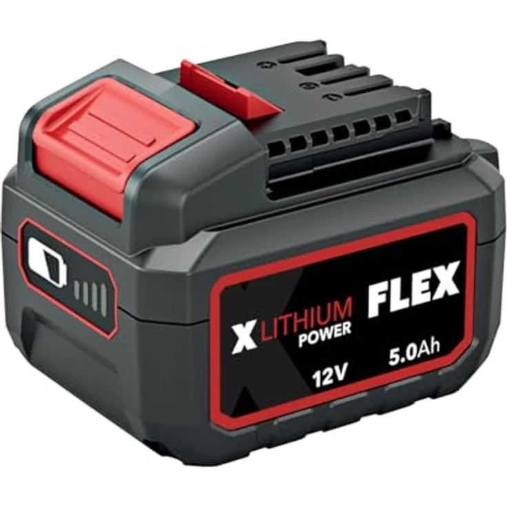 FLEX Akku-Pack Li-Ion 12 V, 5,0 Ah, Werkzeugakku mit Ladezustandsanzeige und EMS-Schutz, blau – Bild 1