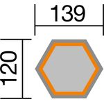 Weka Holzbau Hochbeet klassisch 6-Eck 146 x 143 x 68, mit 21 mm starken Wänden und innenliegender Folie, rückenfreundliches Gärtnern, inkl. Wühlmausschutz, Selbstbausatz