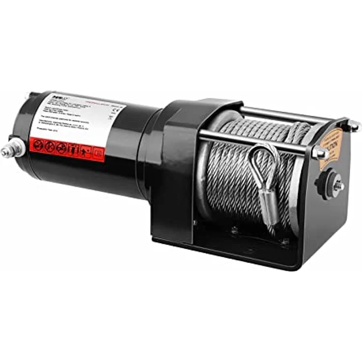 Seilwinde Elektrische 12 V Motorwinde Seilhebezug Seilzug 1590 Kg MSW – Bild 3