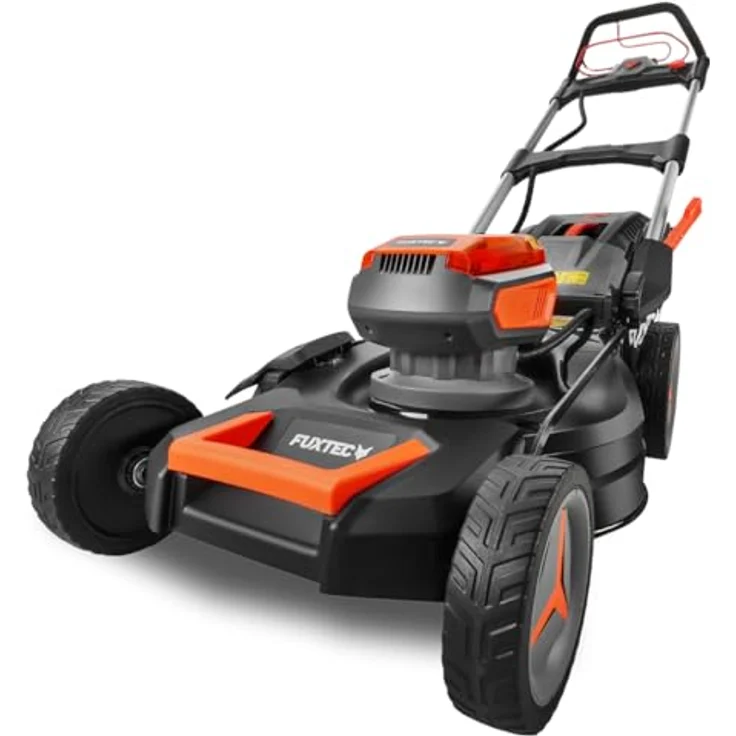 FUXTEC FX-E2RM51 40V Akku Rasenmäher, 51 cm Schnittbreite, 50L Fangkorb, 4-in-1 Funktion, mit 2x 20V Akku und Frontbumper – Bild 6