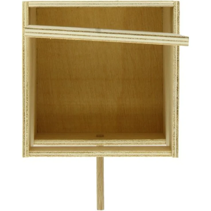 Nobby Exotennistkasten mit aufklappbarem Deckel und Anflugstange 15,0 x 14,5 x 15,0 cm – Bild 5