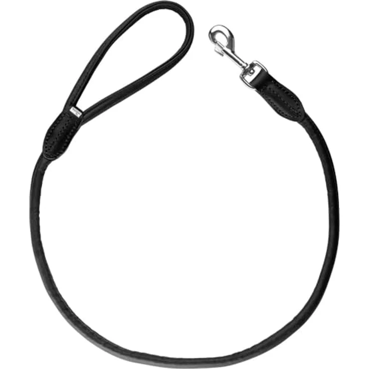 HUNTER Führleine Round & Soft Canadian Up Premiumleder, schwarz, Größe 10/100 – Bild 1