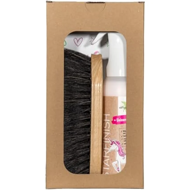 Bense & Eicke Fellpflege Geschenkset GlanzElse + StarFinish Unicorn-Edition, 500 ml, mit Glanzbürste und Mähnen- und Fellglanzspray – Bild 1