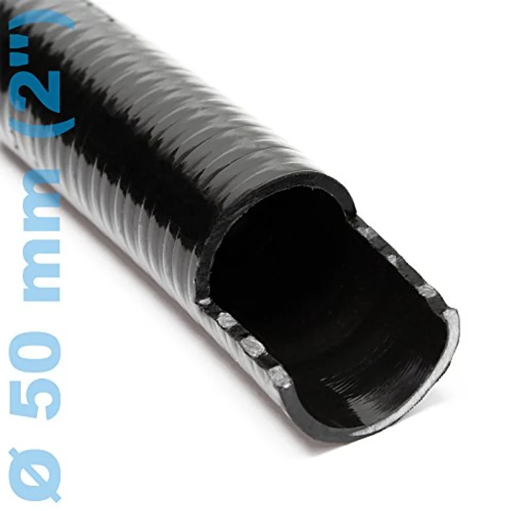 Wiltec Luisiana OM/I, flexibler Teichschlauch 5m Ø50mm, 640g/m, temperaturbeständig von -5°C bis 60°C, hydrolysefest und mikrobenresistent – Bild 2