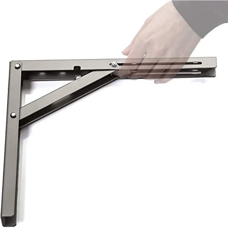 So-tech - Klappkonsole 200 x 160 mm schwarz Tragkraft 120 kg (pro Paar) – Bild 5