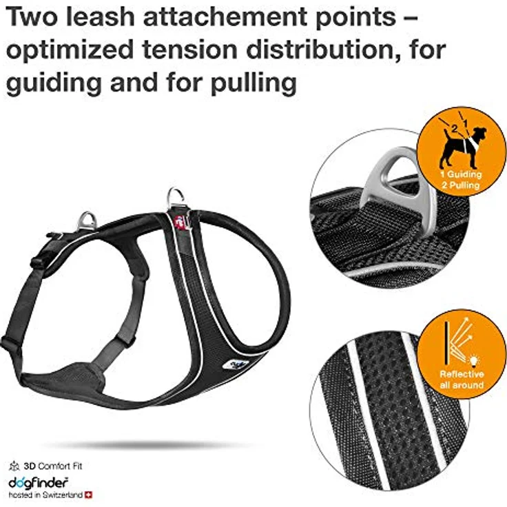 Belka Comfort Harness Black XS – Bild 4
