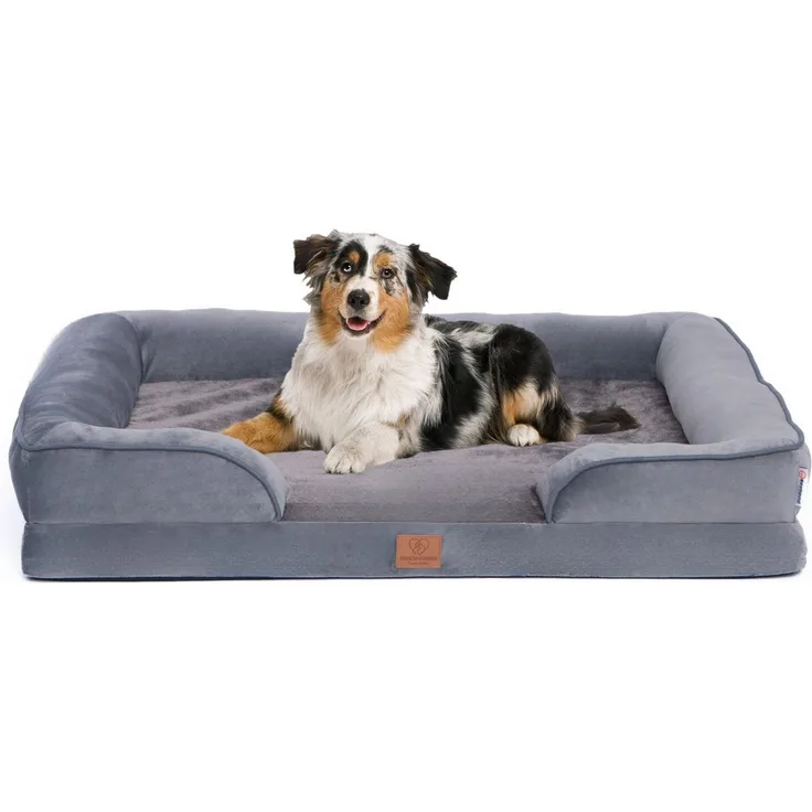 Warenhammer Tierbett Orthopädisches Premium Hundebett, flauschig weich, Abnehmbar, Waschbar, verschiedene Grössen
