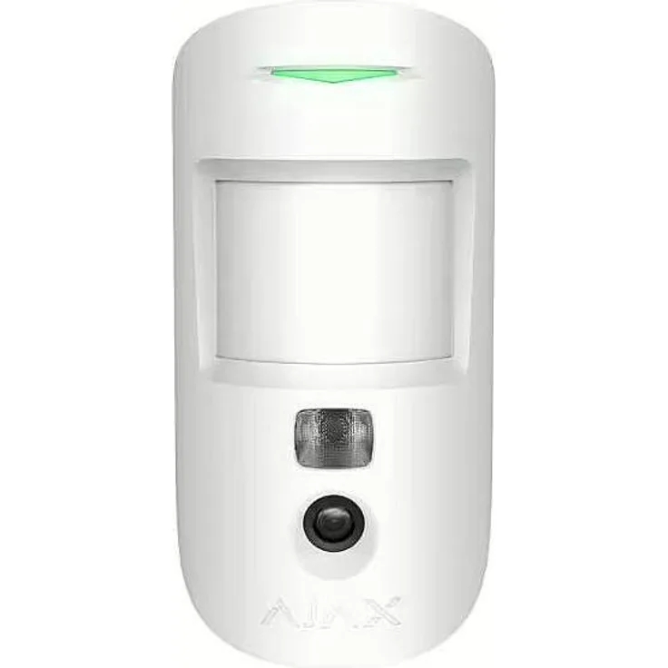 Ajax MotionCam HDR (PhOD) Weiss, Bewegungsmelder mit integrierter Kamera, HDR-Technologie, Photo-on-Demand-Funktion, IR-Hintergrundbeleuchtung, für Haustiere bis 50 cm & 20 kg