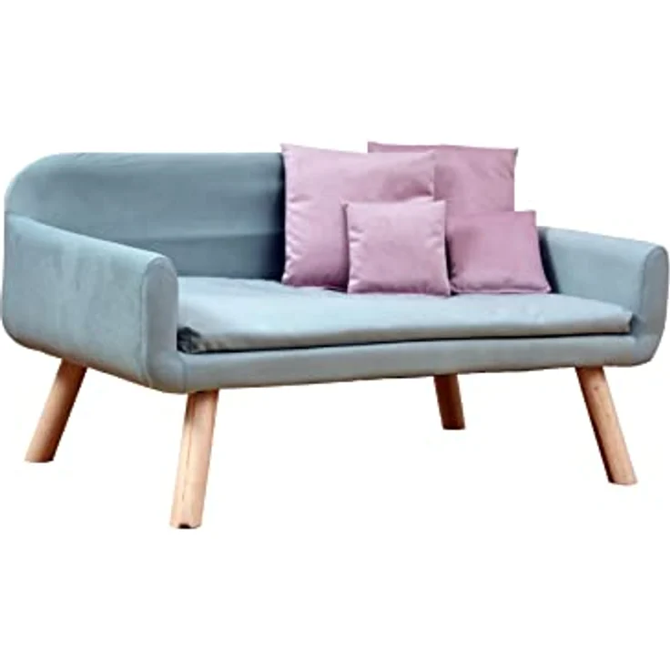 Rohrschneider Hundesofa Hundecouch Chicago-Stoff- mit Extra (Blau) – Bild 2