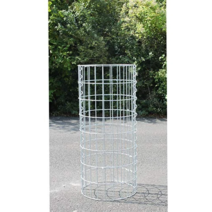 Gabione Steingabionen Steinkorb Drahtkorb Gabionensäule rund Ø 35 cm 0,80 m – Bild 7