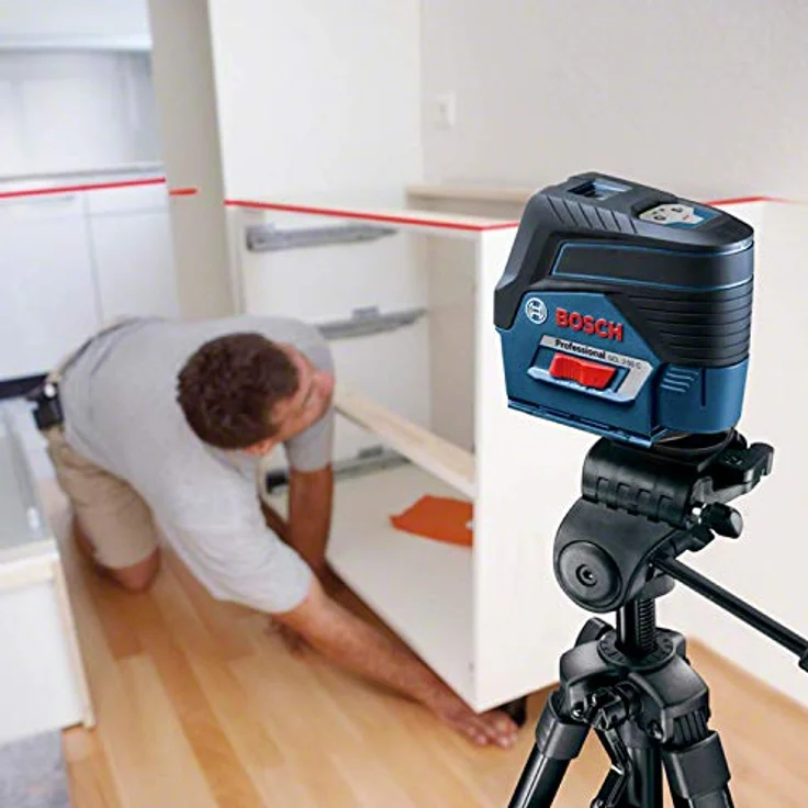 Bosch Professional 12V System Linienlaser GCL 2-50 C (1x Akku 12V + Ladegerät, roter Laser, Innenbereich, mit App-Funktion, Halterung, Klammer, Arbeitsbereich: bis 20 m, in L-BOXX) – Bild 8