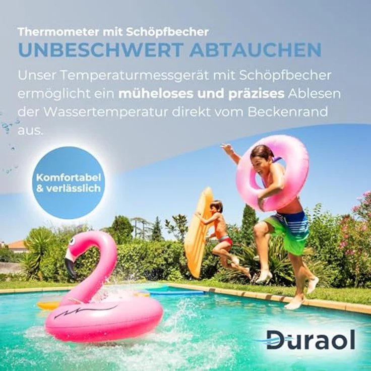 PCS Pool Thermometer in blau mit Schöpfbecher (332) – Bild 3