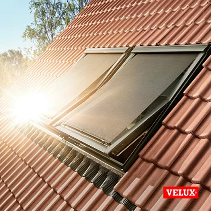 VELUX MHL PK00 5060, Manuelle Hitzeschutz-Markise für Dachfenster, Lichtfilterung, Schwarz – Bild 6