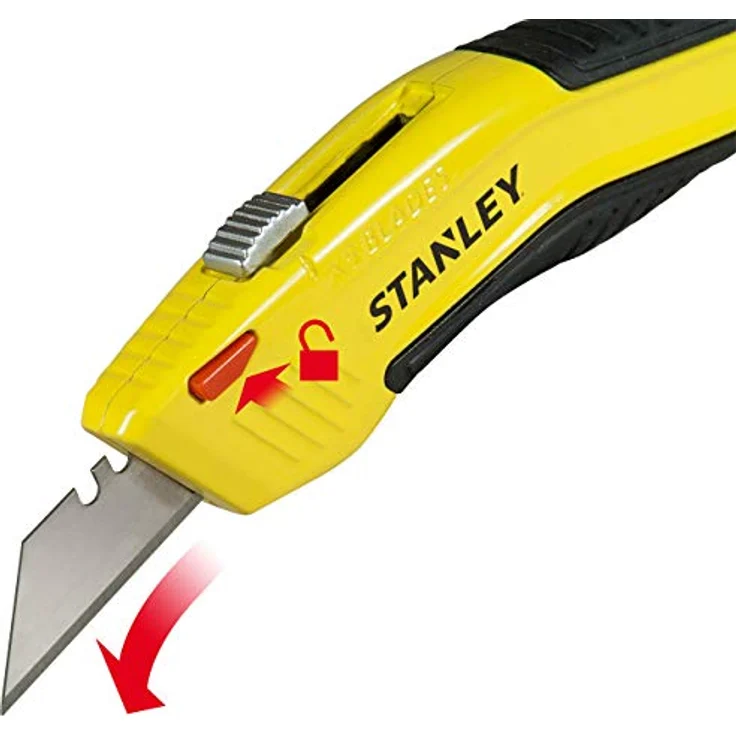 Stanley Messer (mit einziehbarer Klinge und automatischem Klingennachschub, ergonomisches Design) 0-10-237 – Bild 6