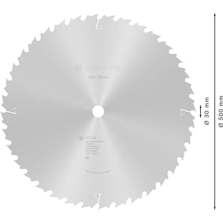 Bosch Professional Kreissägeblatt Construct Wood (Holz, 500 x 30 x 3,8 mm, 36 Zähne, Zubehör Kreissäge) – Bild 3