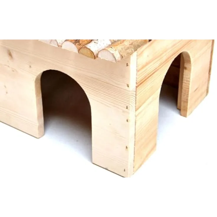 Ollesch Nagerhaus Hagar XL 50x25x33 cm, mit Birkendach – Bild 4