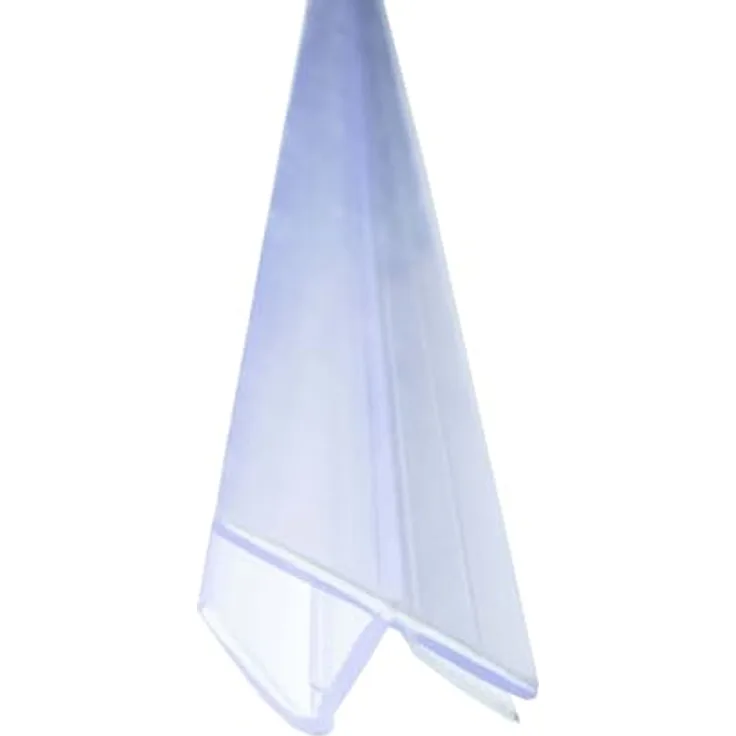 Bagnoxx Duschdichtung 180 Grad Anschlagdichtung, 2m für 6mm Glas, transparent, schimmelbeständig und einfach anzupassen