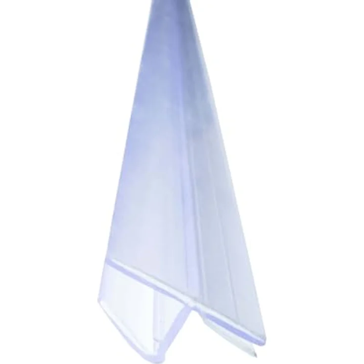 Bagnoxx Duschdichtung 180 Grad Anschlagdichtung, 2m für 6mm Glas, transparent, schimmelbeständig und einfach anzupassen – Bild 1