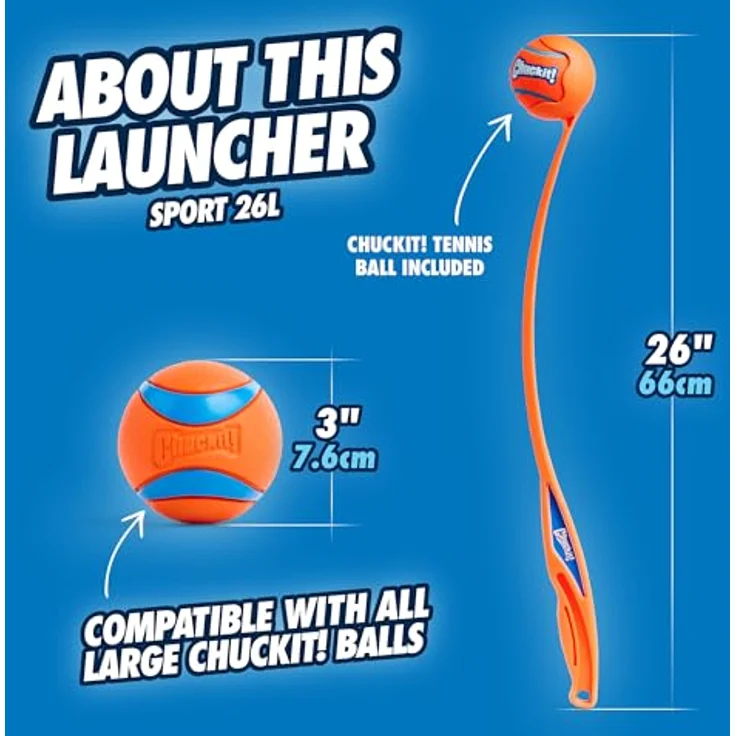 Chuckit! Chuckit Sport Ball Launcher L 66 cm, Hundespielzeug – Bild 3