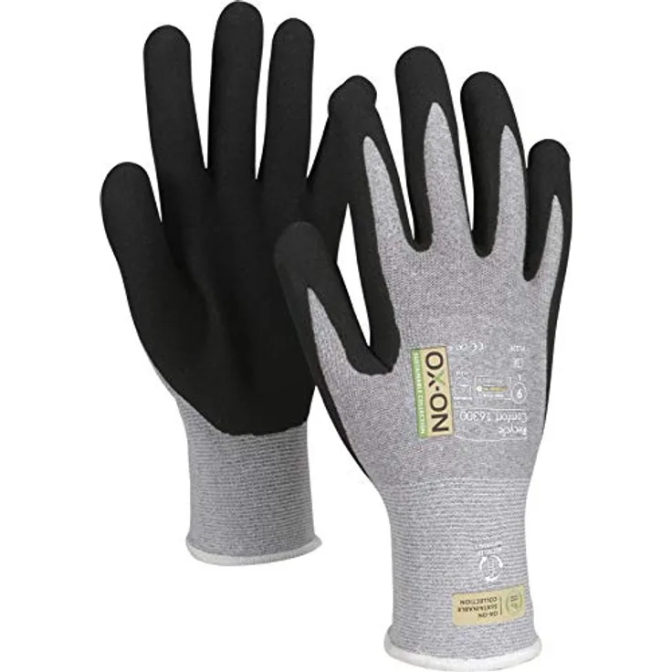 OX-ON HandschuhMan. Recycle Comfort Arbeitshandschuhe aus recycelten Materialien, Gr. 7-11 (7/S), langlebig und umweltfreundlich