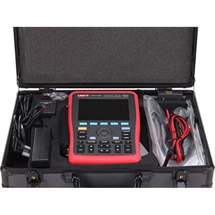 UNI-TREND UTD1102C Handheld Digitales Oszilloskop, 2 Kanäle 100 MHz, 500 Msa/s, 5 Display Zähler, 5,7 Zoll TFL LCD Display, 2 in 1: Multimeter & Oszilloskope – Bild 4