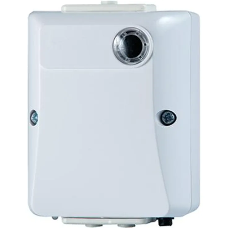 Doepke Dämmerungsschalter 12V AC/DC, Bewegungsmelder mit einstellbarer Dämmerungsschwelle, IP55 Schutzart, Aufputzmontage